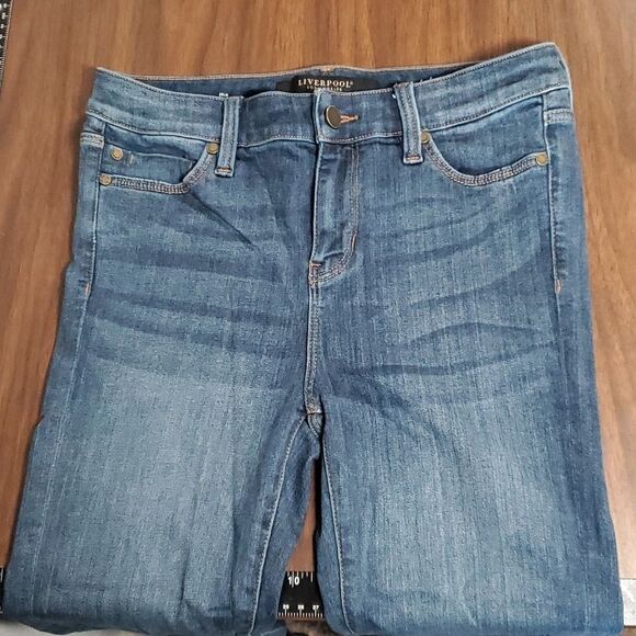 Liverpool | the Skinny Jeans‎ Medium Blue Wash Victory Color Size 6/30 - Picture 2 of 12